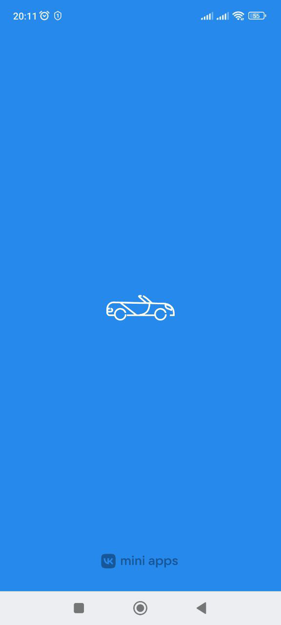 Mini app launch screen (mobile device)